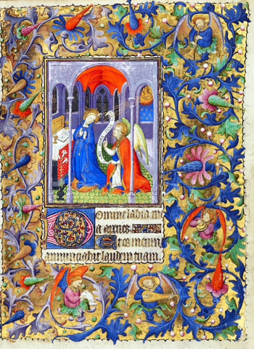Illustration for the beginning of Vespers of the Dead. From an late 15th-century Parisian manuscript in the British Library