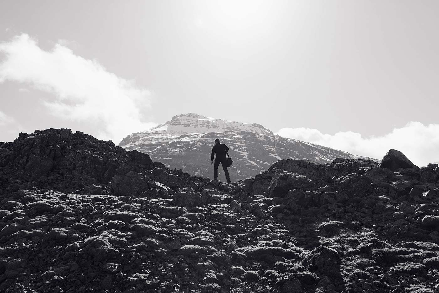 Almost to the top, almost out of breath.
