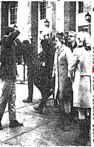 This Photo from The February 10, 1969 edition of The Baltimore Sun shows St. Anthony of Padua Parishioners Picketing the Removal of Msgr. Manns