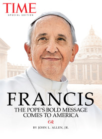 pope francis time cover bold message
