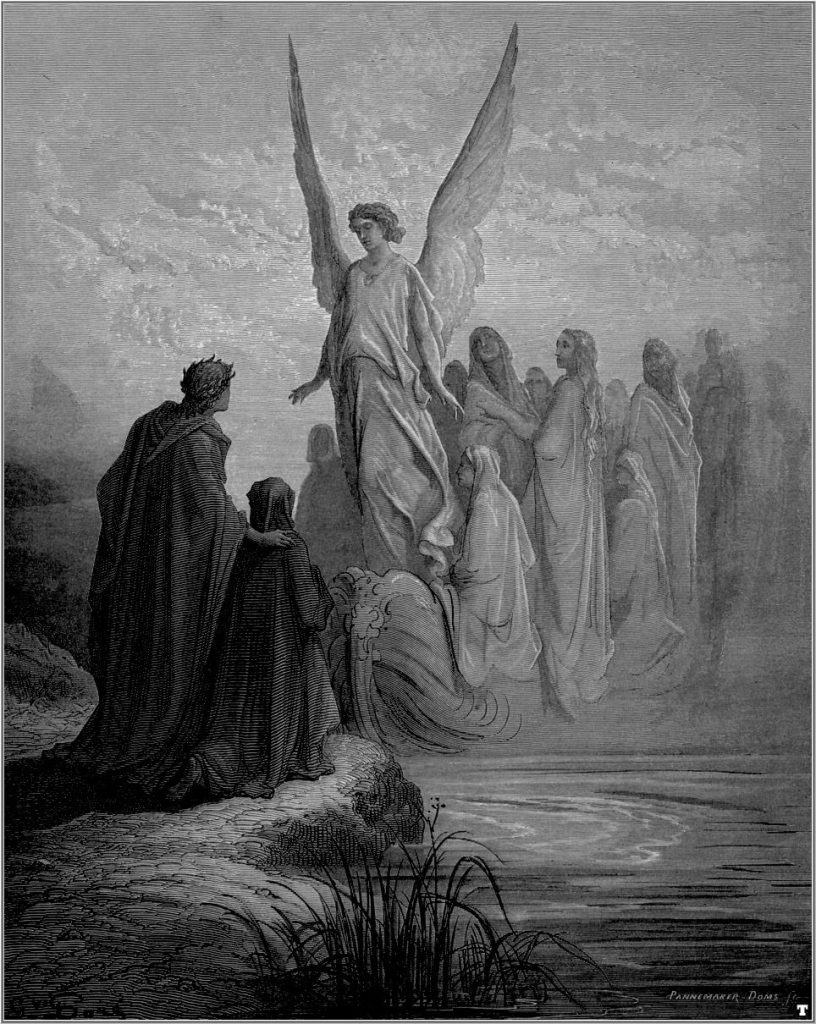 Souls Arrive in Purgatory - Gustave Doré