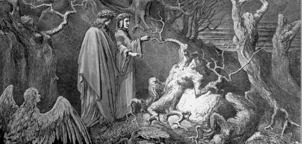 Lucifer, King of Hell; Canto XXXIV of The Inferno, by Dante Alighieri; Illustration by Gustave Doré
