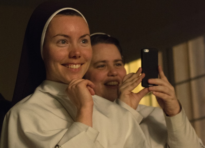 Dominican Sisters of Mary from Ann Arbor were among the audience.