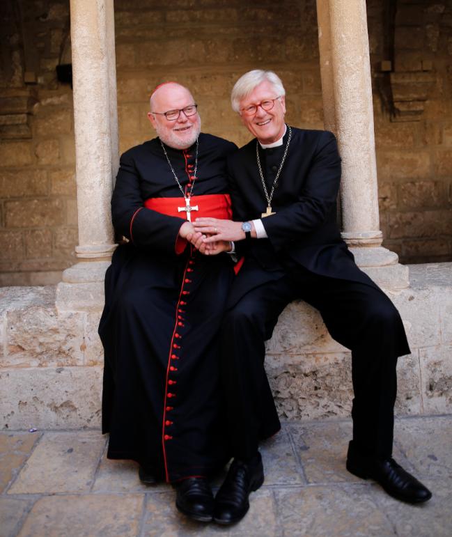 Cardinal Reinhardt Marx and German Evangelical Lutheran Bishop Heinrich Bedford-Strohm