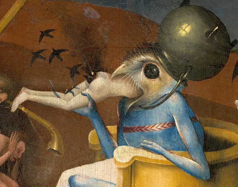 Hieronymous Bosch. The Garden of Earthly Delights (Detail of the 3rd panel).