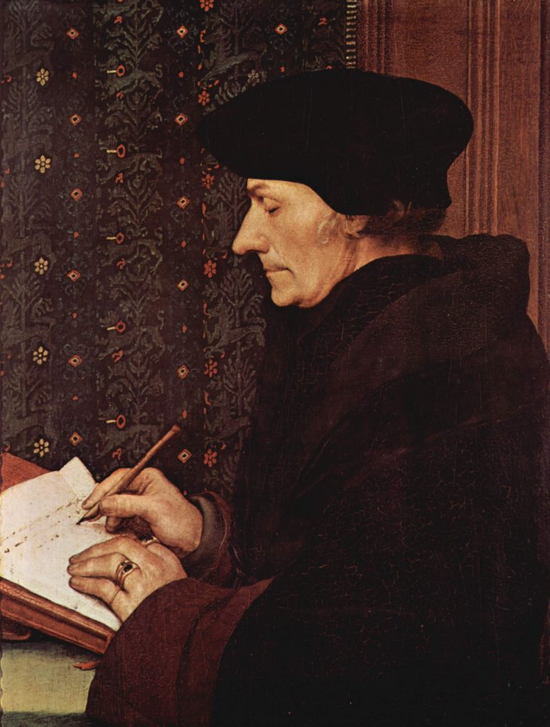 Portrait Of Desiderius Erasmus; ←  → Portrait Of Desiderius Erasmus Hans Holbein the Younger, 1523