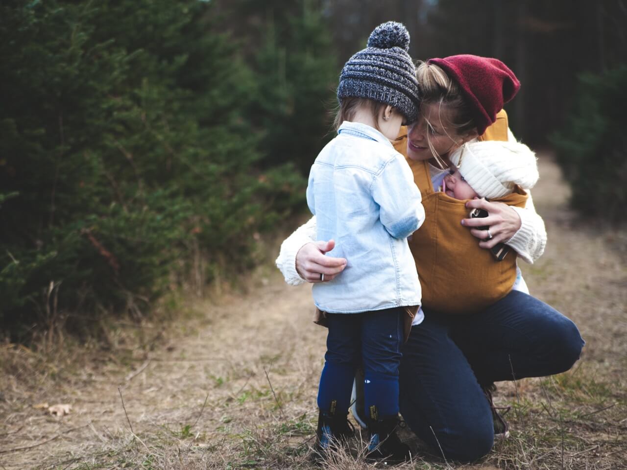 comforting mother